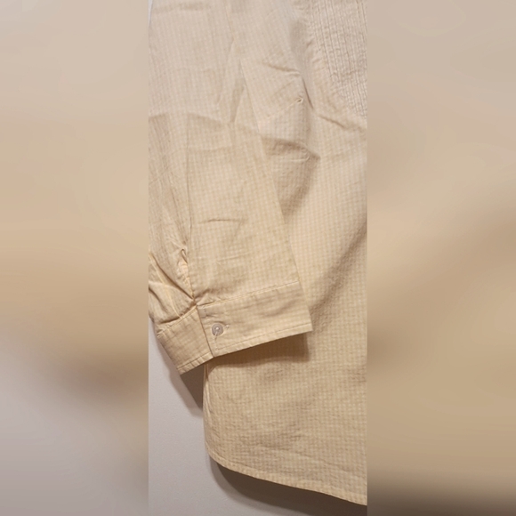 Talbot's Woman Stretch YELLOW Top 1X - Picture 5 of 9